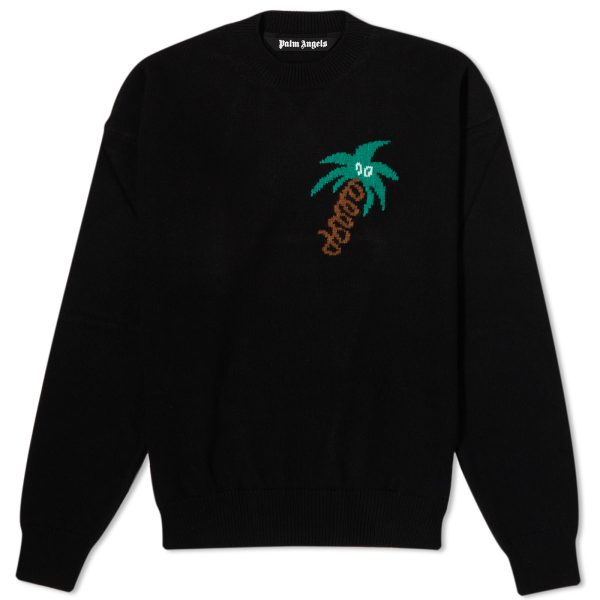 Palm Angels Sketchy Intarsia Crew Knit