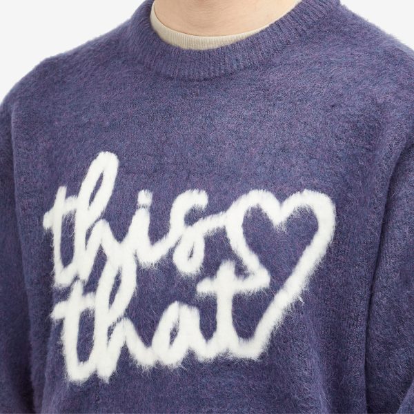 THISISNEVERTHAT Logo Knit Sweat