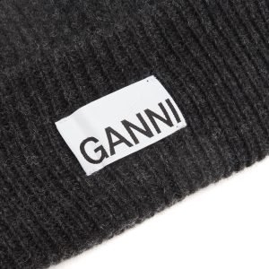 GANNI Structured Rib Beanie