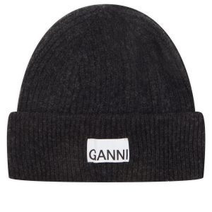 GANNI Structured Rib Beanie