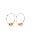 Missoma Abacus Beaded Medium Charm Hoop Earrings