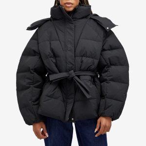 Ganni Tech Seersucker Oversized Puffer Jacket