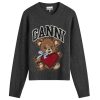 GANNI Graphic Wool Mix Bear Jumper