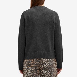 GANNI Graphic Wool Mix Bear Jumper