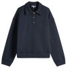 GANNI Heavy Fleece Drop Shoulder Polo