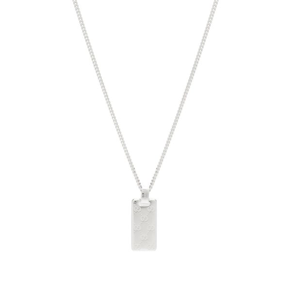 Gucci Signature GG Dog Tag Necklace