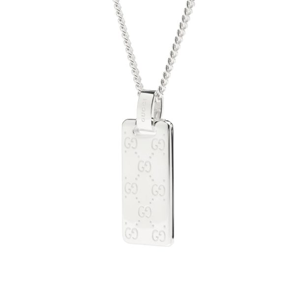 Gucci Signature GG Dog Tag Necklace