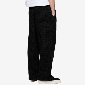 MKI Chunky Rib Knit Wide Leg Joggers