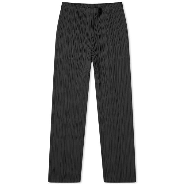 Pleats Please Issey Miyake Basics Pleats Straight Trousers