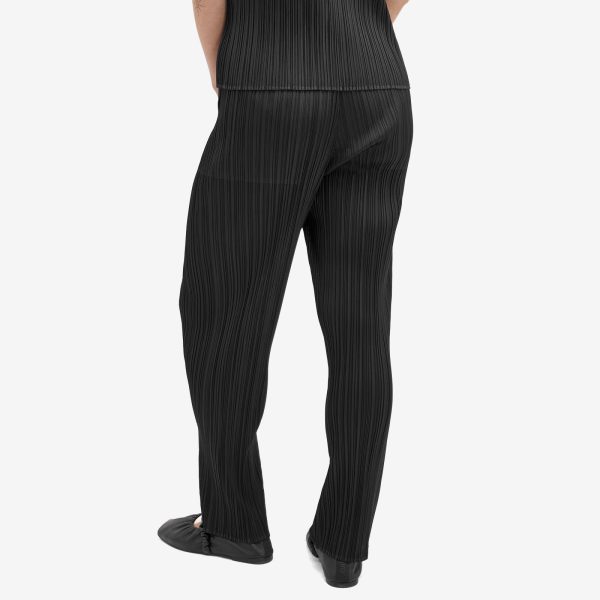 Pleats Please Issey Miyake Basics Pleats Straight Trousers