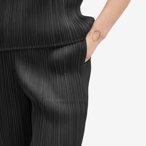 Pleats Please Issey Miyake Basics Pleats Straight Trousers