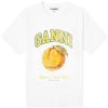 GANNI Peach Relaxed T-Shirt