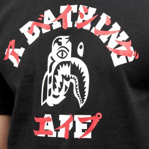 A Bathing Ape Tiger Shark Japanese Letter T-Shirt