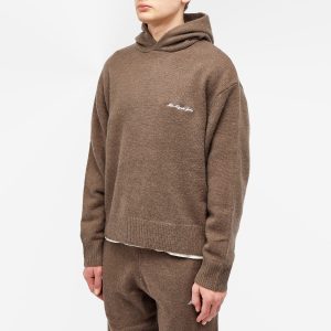 MKI Mohair Blend Knit Hoodie