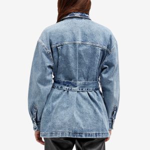 Good American Uniform Denim Cargo Jacket