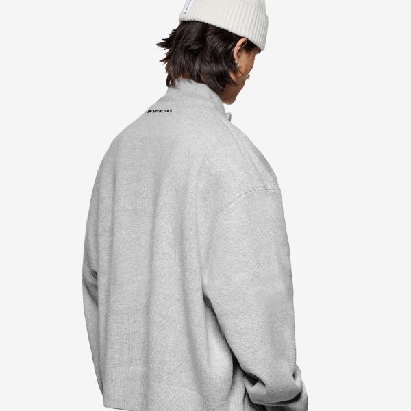 MKI Mohair Blend Knit Track Jacket