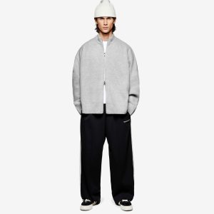 MKI Mohair Blend Knit Track Jacket