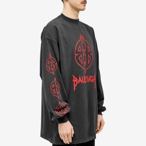 Balenciaga Long Sleeve Metal T-Shirt