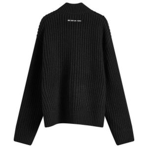 MKI Chunky Rib Knit Track Jacket