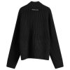 MKI Chunky Rib Knit Track Jacket