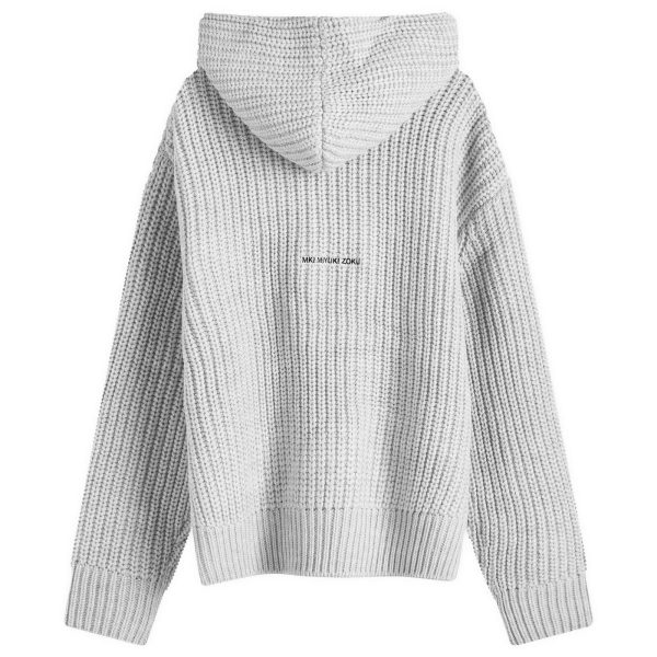 MKI Chunky Rib Knit Hoodie