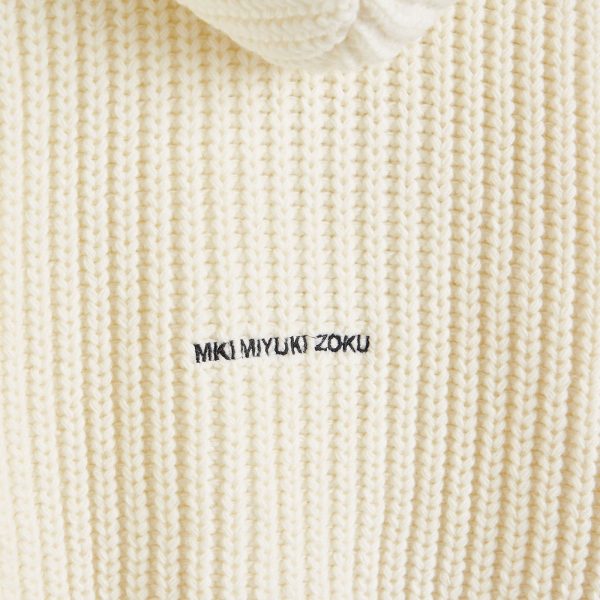 MKI Chunky Rib Knit Hoodie