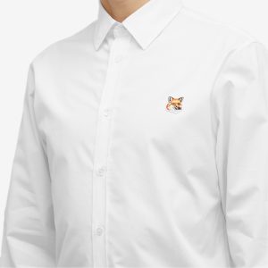 Maison Kitsune Fox Head Patch Classic Shirt