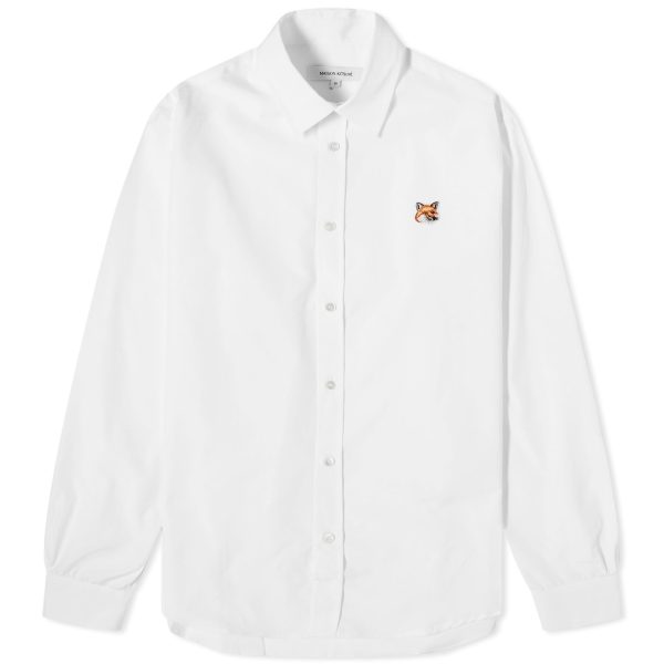 Maison Kitsune Fox Head Patch Classic Shirt