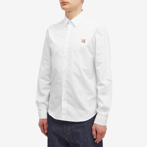 Maison Kitsune Fox Head Patch Classic Shirt