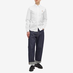 Maison Kitsune Fox Head Patch Classic Shirt