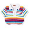 Missoni Towelling Stripe Crop Polo