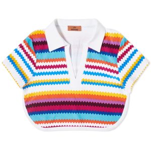 Missoni Towelling Stripe Crop Polo