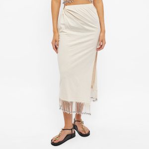 Paco Rabanne Longline Beaded Skirt