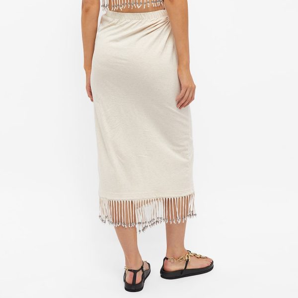 Paco Rabanne Longline Beaded Skirt