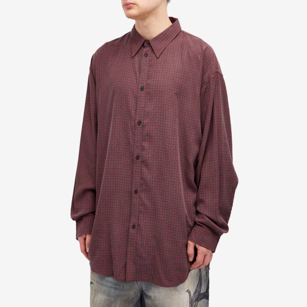 Balenciaga Fluid Micro Check Shirt