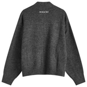 MKI Mohair Blend Knit Track Jacket