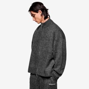 MKI Mohair Blend Knit Track Jacket