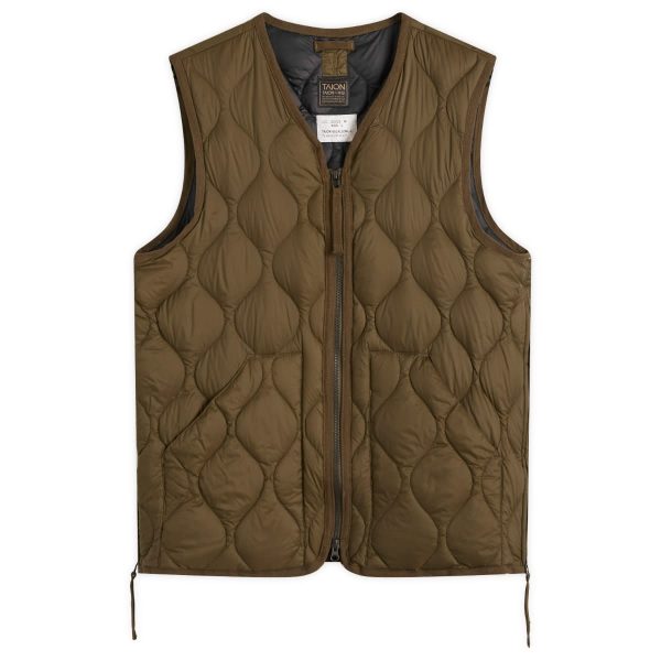 Taion Military V-Neck Zip Soft Shell Down Vest