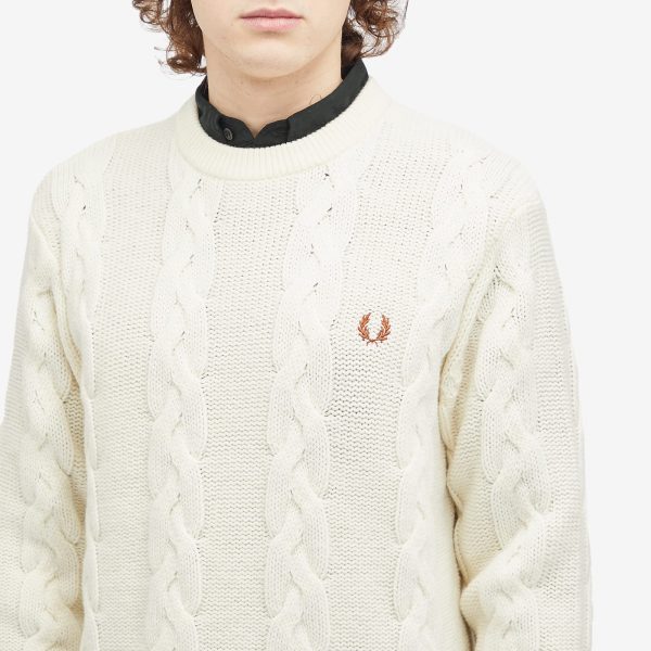 Fred Perry Chunky Cable Knit Jumper