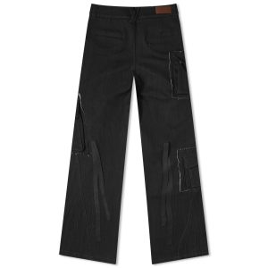 Andersson Bell Mulina Crinkle Denim Cargo Pants