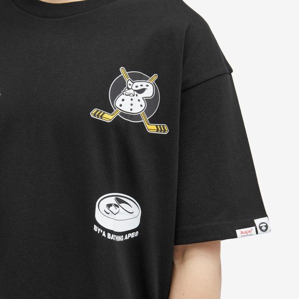 AAPE Hockey Logos T-Shirt