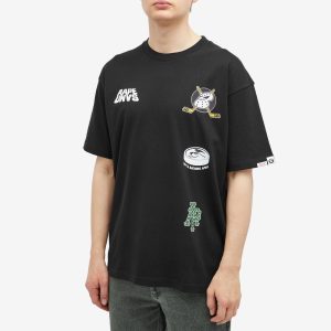 AAPE Hockey Logos T-Shirt