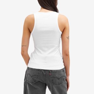 Ganni Soft Cotton Rib Tank Top