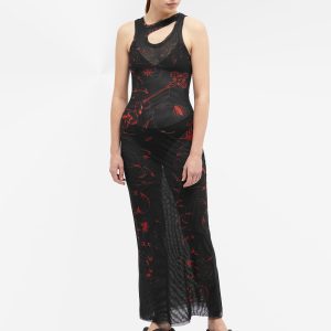 Ottolinger Mesh Maxi Dress