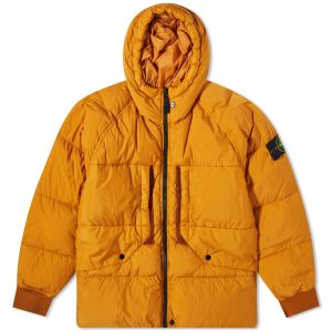 Stone Island Crinkle Reps Hooded Down Jacket