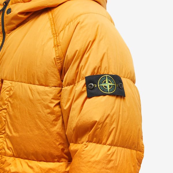 Stone Island Crinkle Reps Hooded Down Jacket