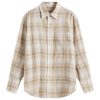 Auralee Airy Wool Check Shirt