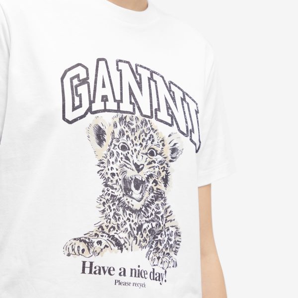 GANNI Leopard Relaxed T-Shirt