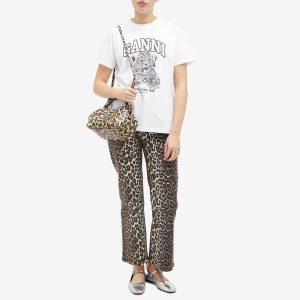 GANNI Leopard Relaxed T-Shirt