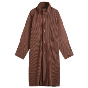 Homme Plissé Issey Miyake Pleated Long Jacket